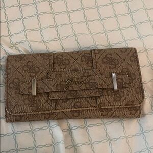 Guess Tan Patterned Women's Wallet